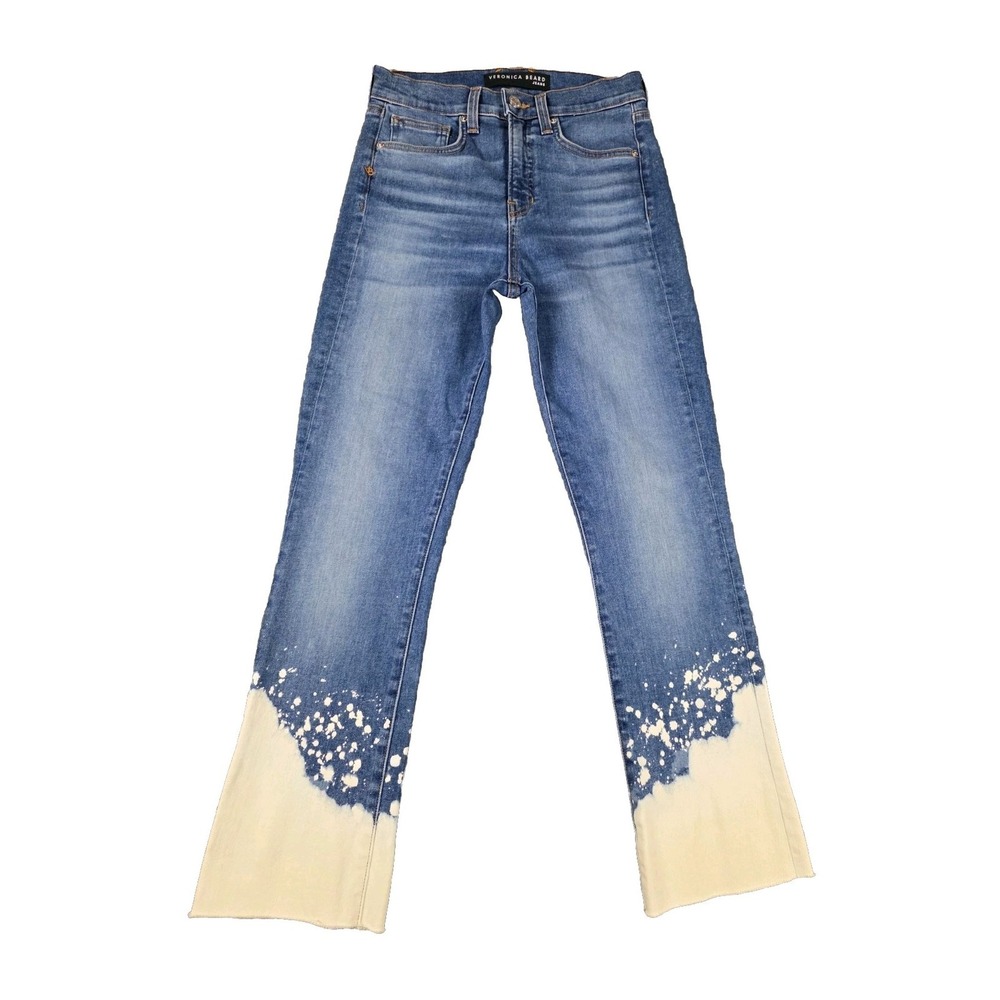 Veronica Beard Jeans Womens 26/2 Carly Kick Flare High Rise Lava Stone Wash